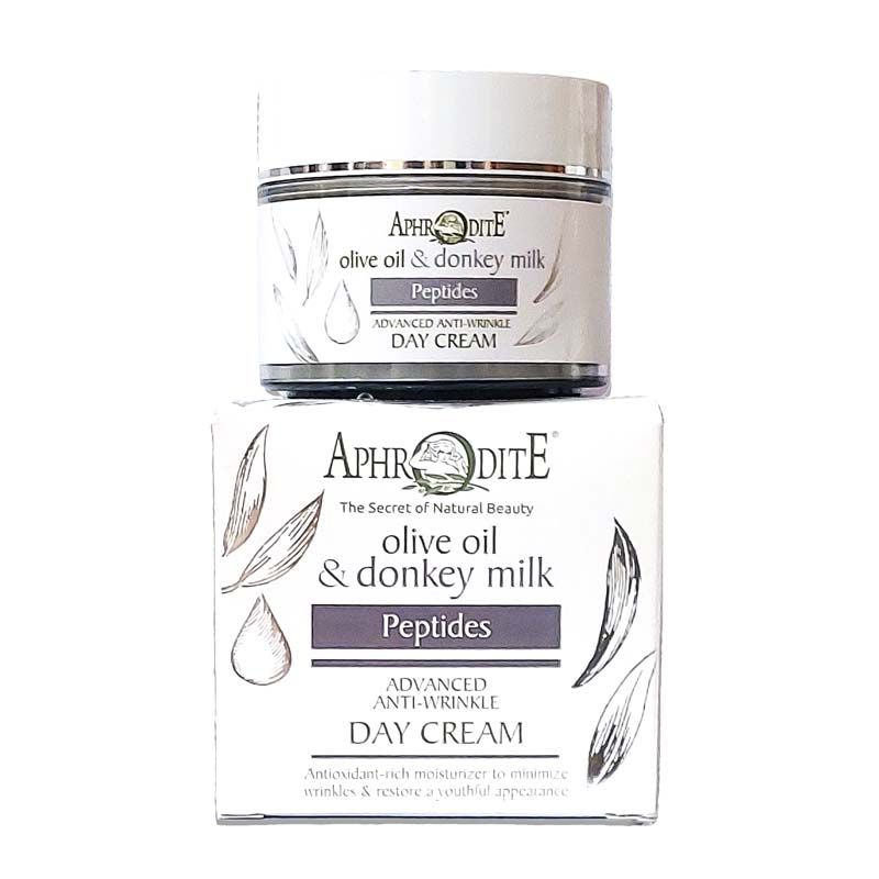 The Olive Tree Ανορθωτική / Συσφικτική Κρέμα Aphrodite Γάλα Γαϊδούρας Advanced Αντιρυτιδική Κρέμα Ημέρας με Πεπτίδια
