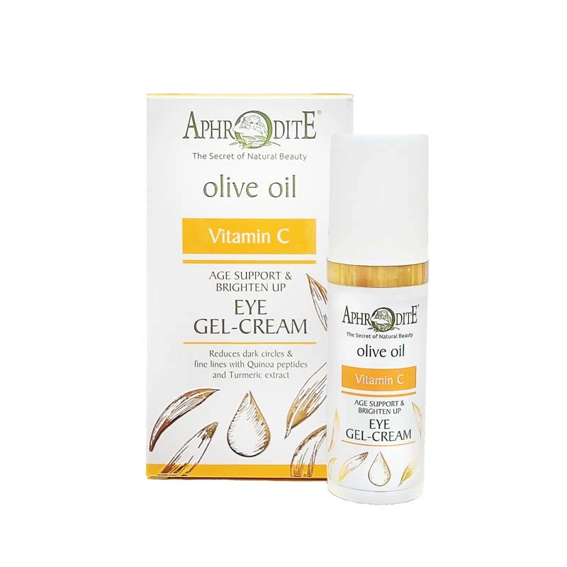 The Olive Tree Face Care Aphrodite Vitamin C Age Support & Brighten Up Eye Gel-Cream