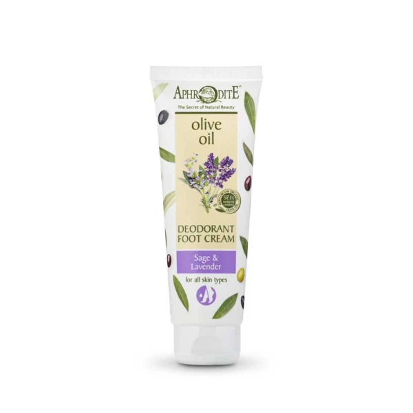 Foot Cream Aphrodite Olive Oil Deodorant Foot Cream Lavender & Sage