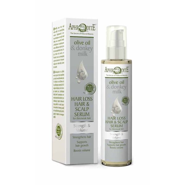 The Olive Tree Hair Care Aphrodite Olive Oil & Donkey milk Anti-Hair Loss Hair & Scalp Serum