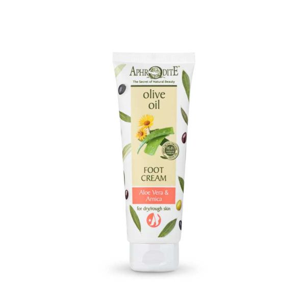 The Olive Tree Hands & Feet Care Aphrodite Olive Oil Foot Cream Aloe Vera & Arnica