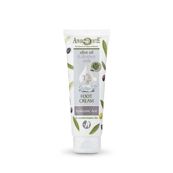 The Olive Tree Hands & Feet Care Aphrodite Olive Oil & Donkey Milk Hyaluronic Acid Foot Cream