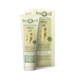 The Olive Tree Μάσκα Προσώπου Aphrodite Olive Oil Μάσκα με Πράσινη Άργιλο για Ρύθμιση Λιπαρότητας