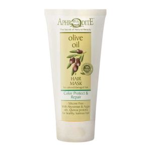 Μάσκα Μαλλιών Aphrodite Olive Oil Μάσκα Επανόρθωσης Βαμμένα ή Κατεστραμμένα Μαλλιά