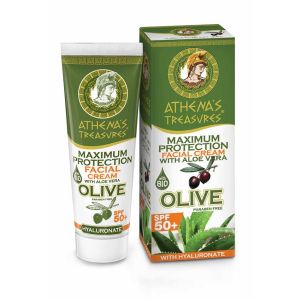 The Olive Tree Face Care Athena’s Treasures Maximum Protection Facial Cream Aloe Vera SPF 50+