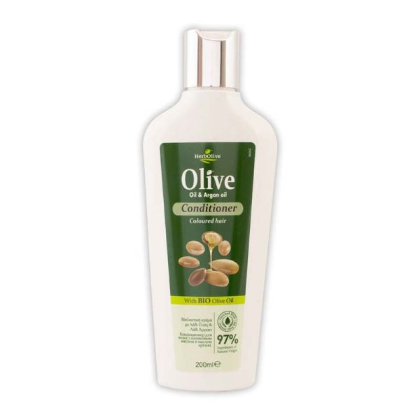 The Olive Tree Hair Care Herbolive Conditioner for Coloured Hair with Argan Oil