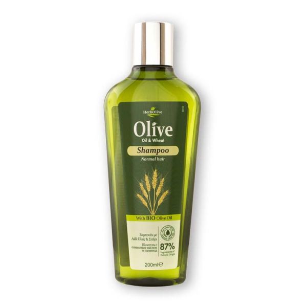The Olive Tree Hair Care Herbolive Shampoo with Wheat for Normal Hair