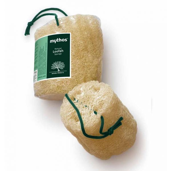 The Olive Tree Bath & Spa Care Mythos Raw Loofah Sponge with Rope 15cm
