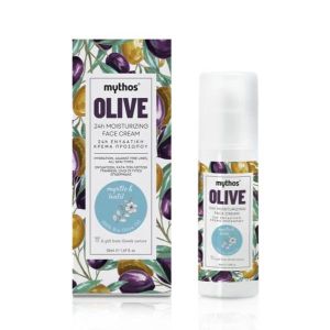 The Olive Tree Περιποίηση Προσώπου Mythos Olive 24ωρη Ενυδατική Κρέμα Προσώπου με Μύρτιλο & Φακή – 50ml