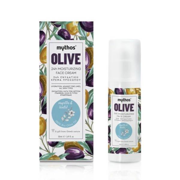 Face Care Mythos Olive 24h Moisturizing Face Cream Myrtle & Lentil – 50ml