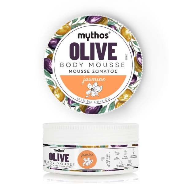 The Olive Tree Body Care Mythos Olive Body Mousse Jasmine – 200ml