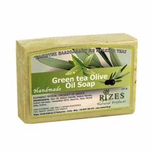 Hand Made Soap Rizes Crete Green Tea Olive Oil Soap