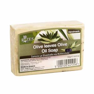 Hand Made Soap Rizes Crete Olive Leaves Olive Oil Soap