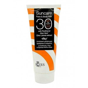 The Olive Tree Face Care Rizes Crete Sunscreen Milk for Face & Body SPF 30