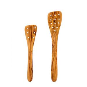 Accessories Wooden Spatula / Turner with Holes 25 – 32 cm – The Olive Tree