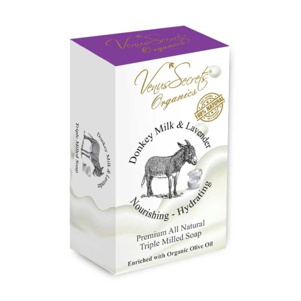 The Olive Tree Soap Venus Secrets Donkey Milk & Lavender Soap – 110gr