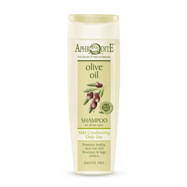 Περιποίηση Μαλλιών Aphrodite Olive Oil Σαμπουάν Καθημερινής Χρήσης για Όλους τους Τύπους Μαλλιών