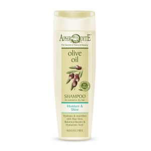 The Olive Tree Hair Care Aphrodite Olive Oil Moisture & Shine Shampoo for Normal to Dry Hair