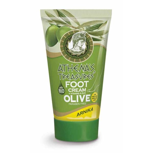 The Olive Tree Hands & Feet Care Athena’s Treasures Foot Cream Arnica – 100ml