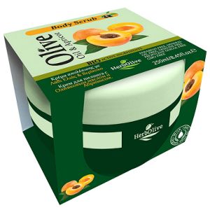 The Olive Tree Body Care Herbolive Body Scrub Cream Apricot