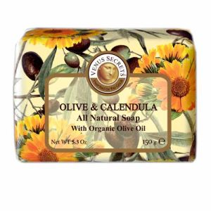 The Olive Tree Soap Venus Secrets Triple-Milled Soap Olive & Calendula (Wrapped)