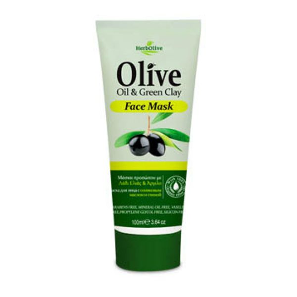 The Olive Tree Face Care Herbolive Face Mask Green Clay