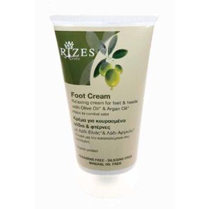 Foot Cream Rizes Crete Relaxing Cream for Feet & Heels with Olive Oil* & Argan Oil*