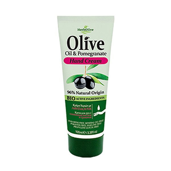 The Olive Tree Hands & Feet Care Herbolive Hand Cream Pomegranate