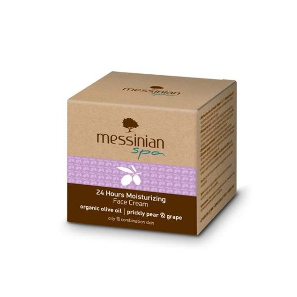 Face Care Messinian Spa 24h Moisturizing Face Cream for Combination & Oily Skin