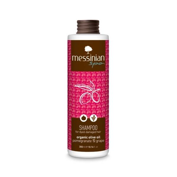 Hair Care Messinian Spa Shampoo for Dyed – Damaged Hair Pomegranate & Grape