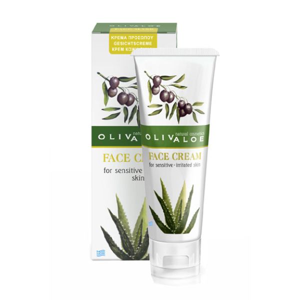 Anti-Acne Care Olivaloe Face Cream for Sensitive & Irritated Skin with Acne