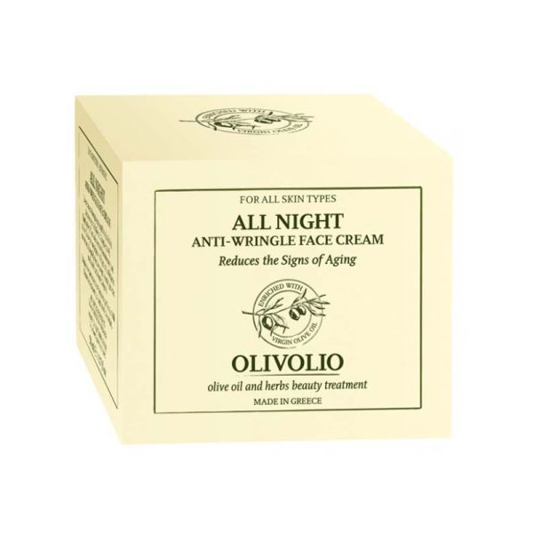 Κρέμα Νυχτός Olivolio Αντιρυτιδική Κρέμα Νυχτός