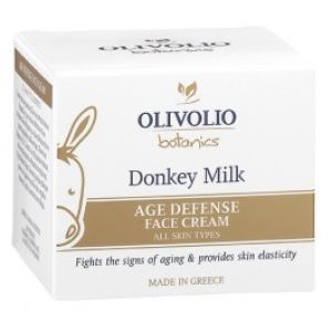 The Olive Tree Anti-Wrinkle Cream Olivolio Donkey Milk Age Defense Face Cream for All Skin Types