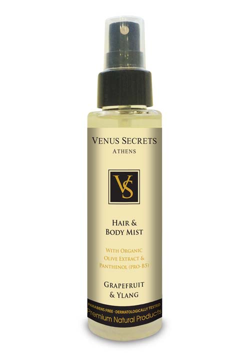 Body Mist Venus Secrets Σπρέι Σώματος & Μαλλιών Grapefruit & Ylang
