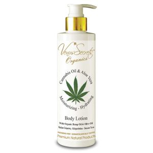 The Olive Tree Body Care Venus Secrets Organics Cannabis Oil & Aloe Vera Body Lotion