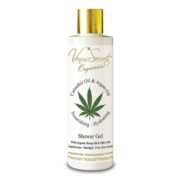 The Olive Tree Body Care Venus Secrets Organics Cannabis & Argan Oil Shower Gel