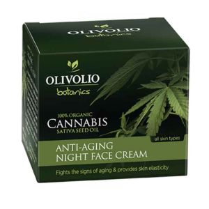 Face Care Olivolio Cannabis Oil – CBD Anti-Aging Night Face Cream