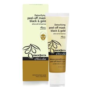 The Olive Tree Face Care Macrovita Olivelia Detoxifying Black & Gold Peel-off Mask