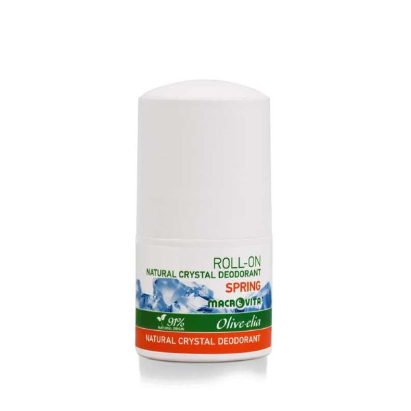 The Olive Tree Body Care Macrovita Olivelia Natural Crystal Deodorant Roll-on Spring