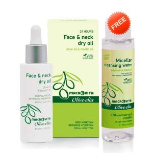 Face Care Macrovita Olivelia Face & Neck Dry Oil & FREE Micellar Cleansing Water (Full Size)
