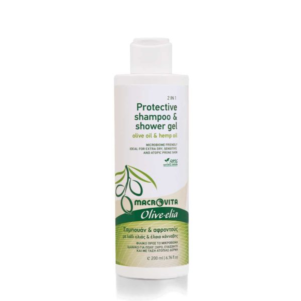 The Olive Tree Body Care Macrovita Olivelia Protective Shampoo & Shower Gel