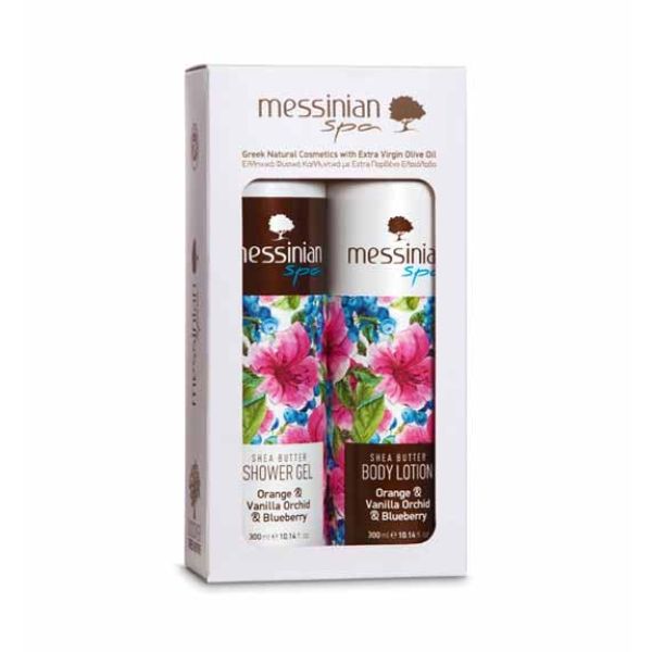 Body Care Messinian Spa Orange & Vanilla Orchid & Blueberry 2 – Pack Gift Set