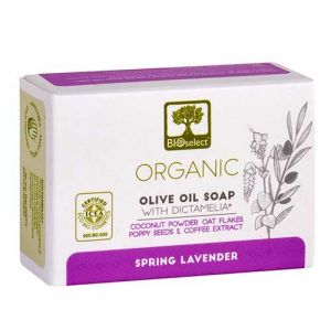 The Olive Tree Anti-Cellulite Bioselect Organic Olive Oil Soap Spring Lavender