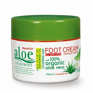 The Olive Tree Hands & Feet Care Aloe Treasures Foot Cream Olive Oil & Peppermint 150ml