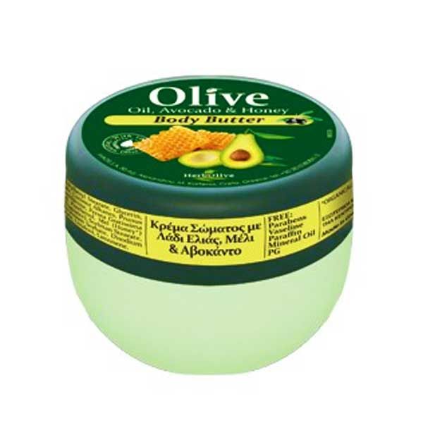 The Olive Tree Βούτυρο Σώματος Herbolive Μίνι Βούτυρο Σώματος Αβοκάντο & Μέλι- 60ml