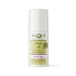 The Olive Tree Body Care Aphrodite Aluminum Free Deodorant Roll-on Herbal Sage