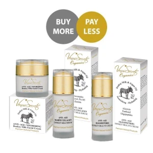 Anti-Wrinkle Cream Venus Secrets Donkey Milk Anti Age Face Care Set