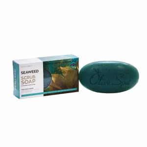 Facial Soap Olive Spa Seaweed Scrub Soap
