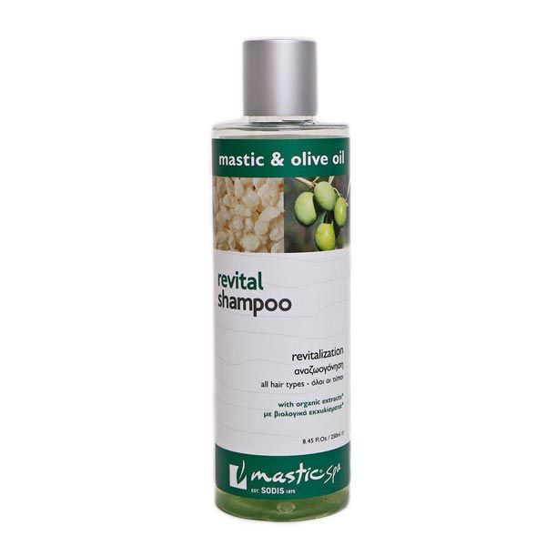 The Olive Tree Περιποίηση Μαλλιών Mastic Spa Revital Shampoo – Αναζωογονητικό Σαμπουάν – Μαστίχα & Ελιά