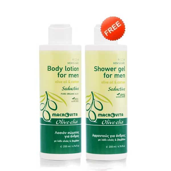 Body Lotion Macrovita Olivelia Body Lotion for Men Seductive & FREE Shower Gel Seductive (Full Size)